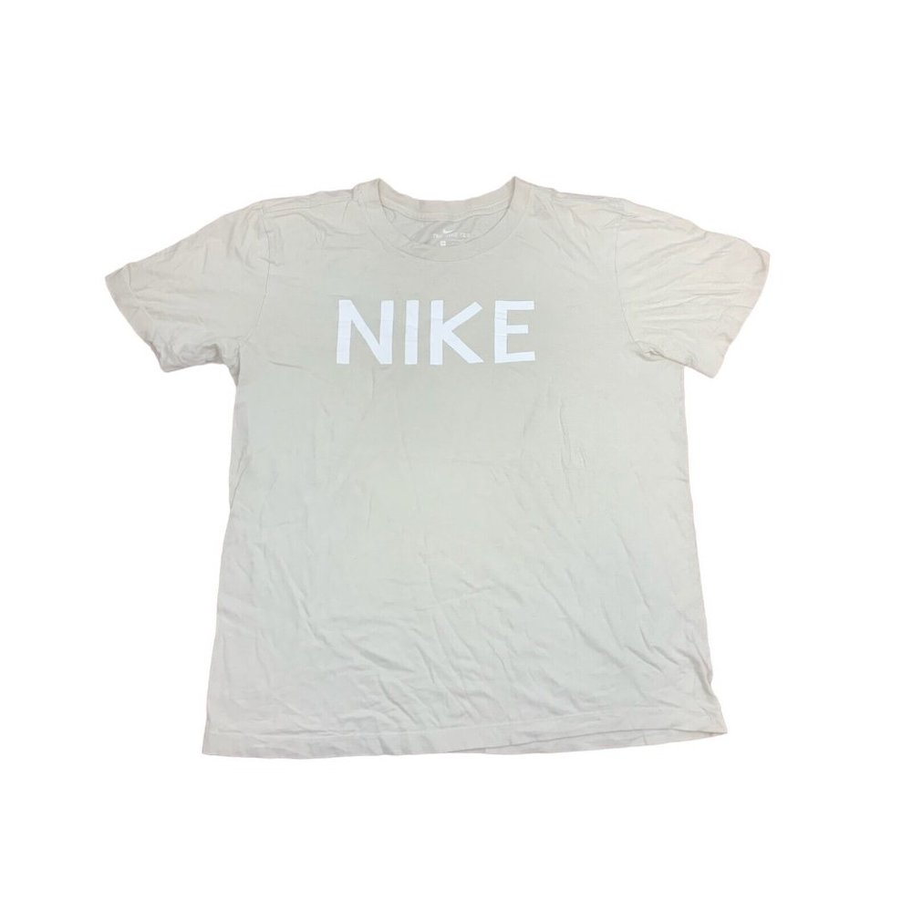 Nike Ivory Short Sleeved Graphic T-shirt Size Mens Medium - Picture 1 of 5